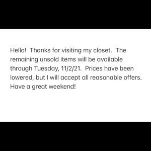 Available for limited time